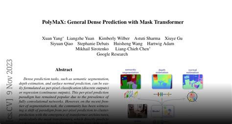 mask predict eternal|PolyMaX: General Dense Prediction with Mask Transformer.